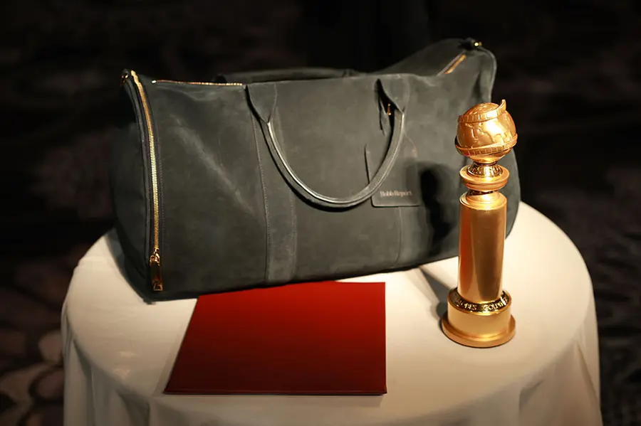 A view of the Golden Globes bag presented during the nominations announcement