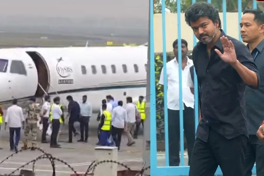 കറുപ്പ് ഷർട്ടും സൈഡ് ബാഗും, വീട്ടിൽനിന്നിറങ്ങിയത് കറുപ്പ് വെൽഫയർ കാറിൽ; വിജയ് സിബിഐക്ക് മുന്നിൽ