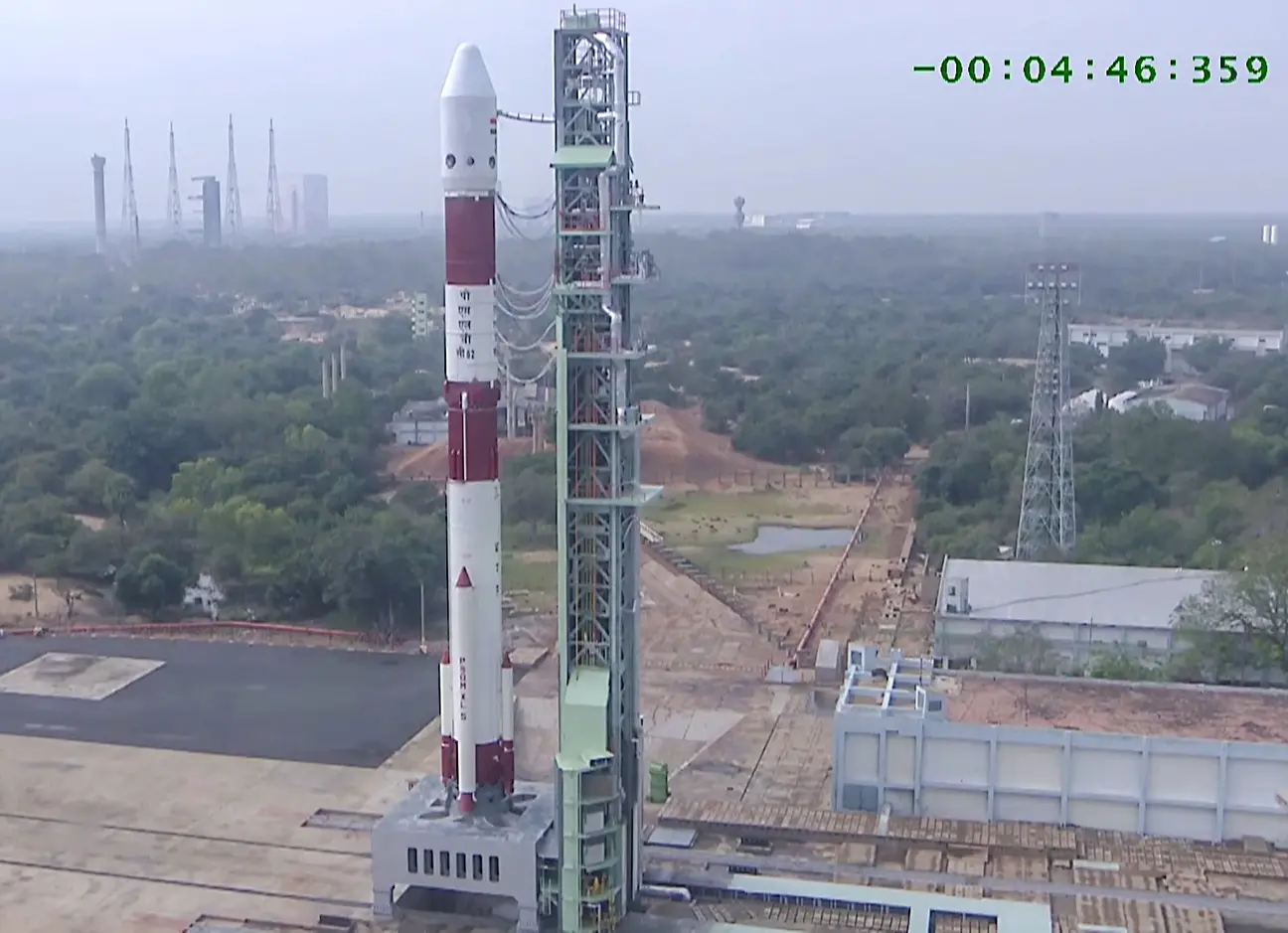 PSLV-C62/EOS-N1 ദൗത്യം ശ്രീഹരിക്കോട്ടയിലെ സതീഷ് ധവാൻ സ്പേസ് സെൻ്ററിൽ| Photo: ISRO Official Social media/ANI Video Grab)