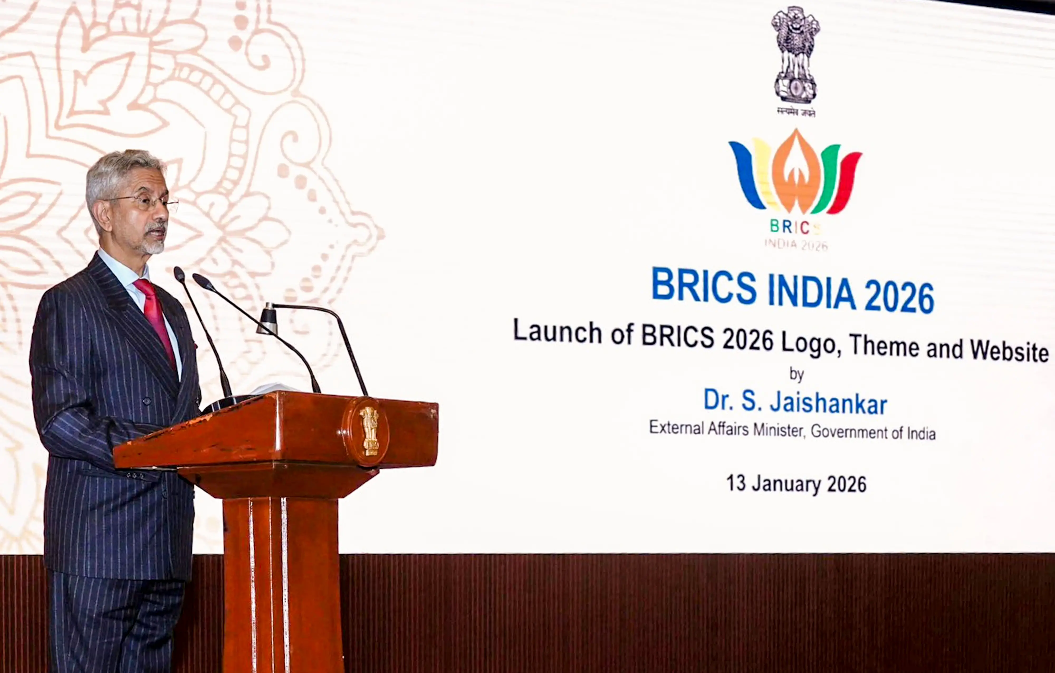 External Affairs Minister S. Jaishankar speaks during the launch of preparations for BRICS India 2026. | PTI