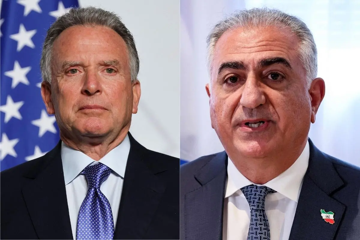 Steve Witkoff, Reza Pahlavi | Photo: AFP