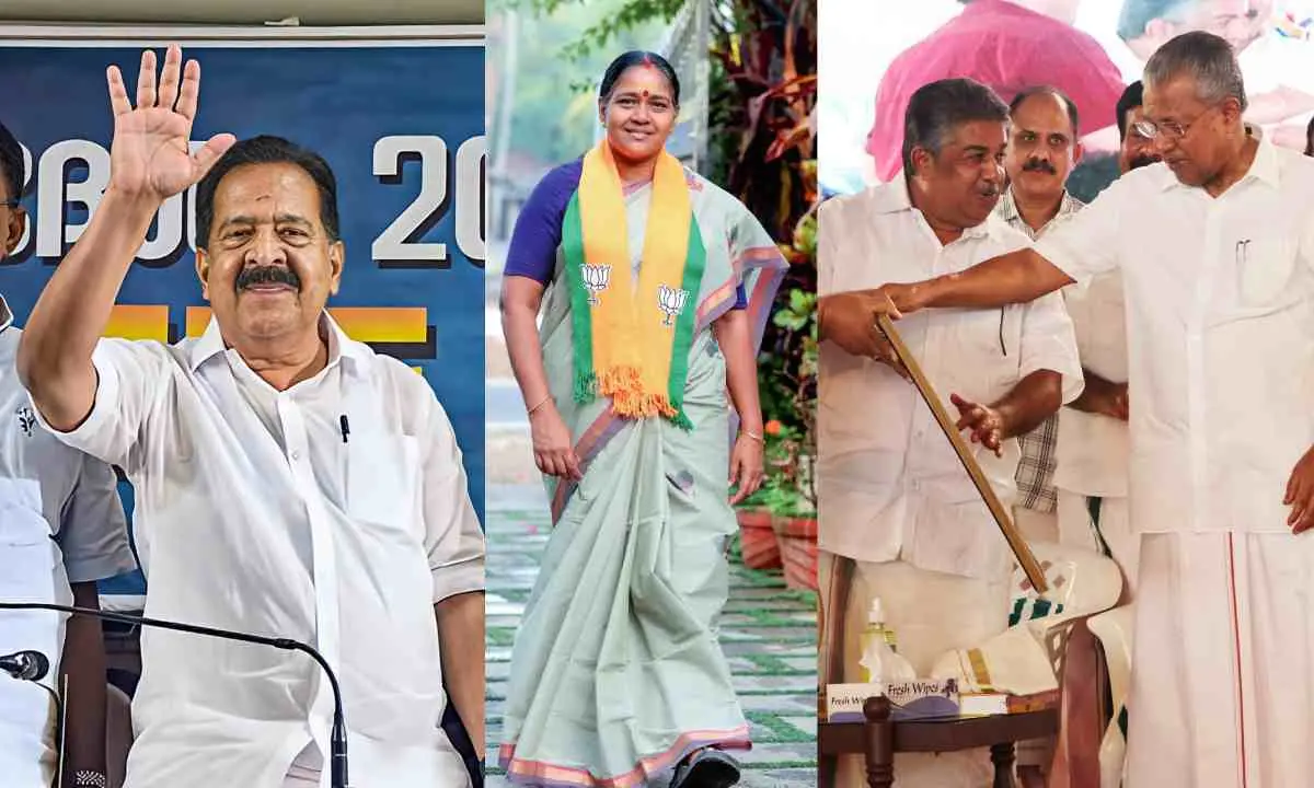 രമേശ് ചെന്നിത്തല, ശോഭാ സുരേന്ദ്രന്, സജി ചെറിയാന്, മുഖ്യമന്ത്രി പിണറായി വിജയന് |ഫോട്ടോ:മാതൃഭൂമി
