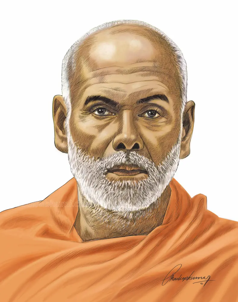 Sree Narayana Guru | Illustration by B S Pradeepkumar