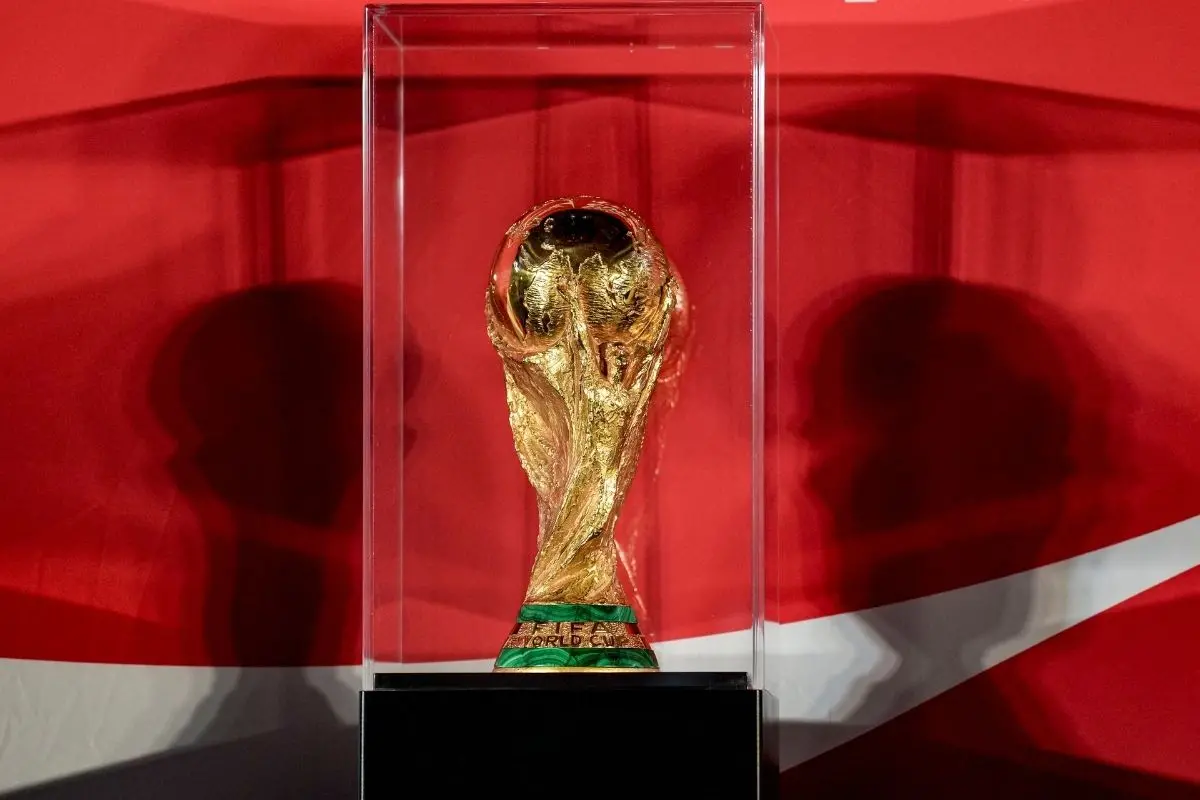 The FIFA World Cup 2026 trophy after being unveiled during an event, in New Delhi, Saturday, Jan. 10, 2026 (Photo: PTI)
