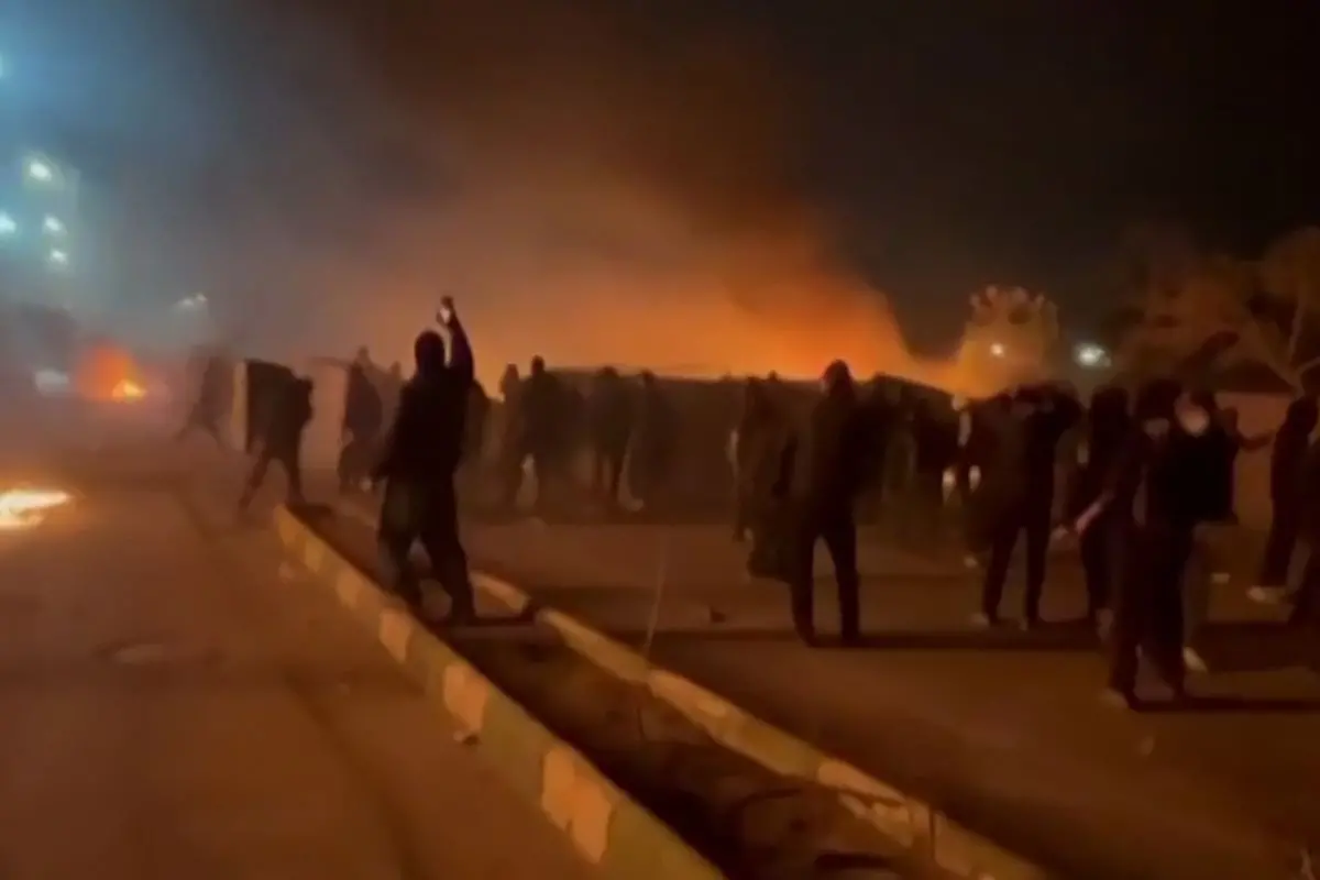 This video grab taken on January 13, 2026 from UGC images posted on social media on January 10, 2026 shows clashes in Mashhad, in northeastern Iran (Photo: AFP)