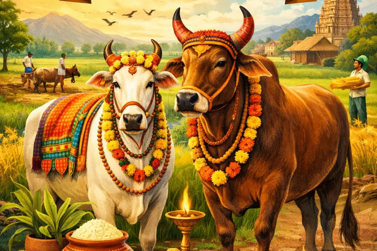 Happy Kanuma 2026 — Celebrating gratitude, agrarian traditions, and the timeless bond between humans, nature, and cattle as families come together to honour prosperity, culture, and rural heritage.
