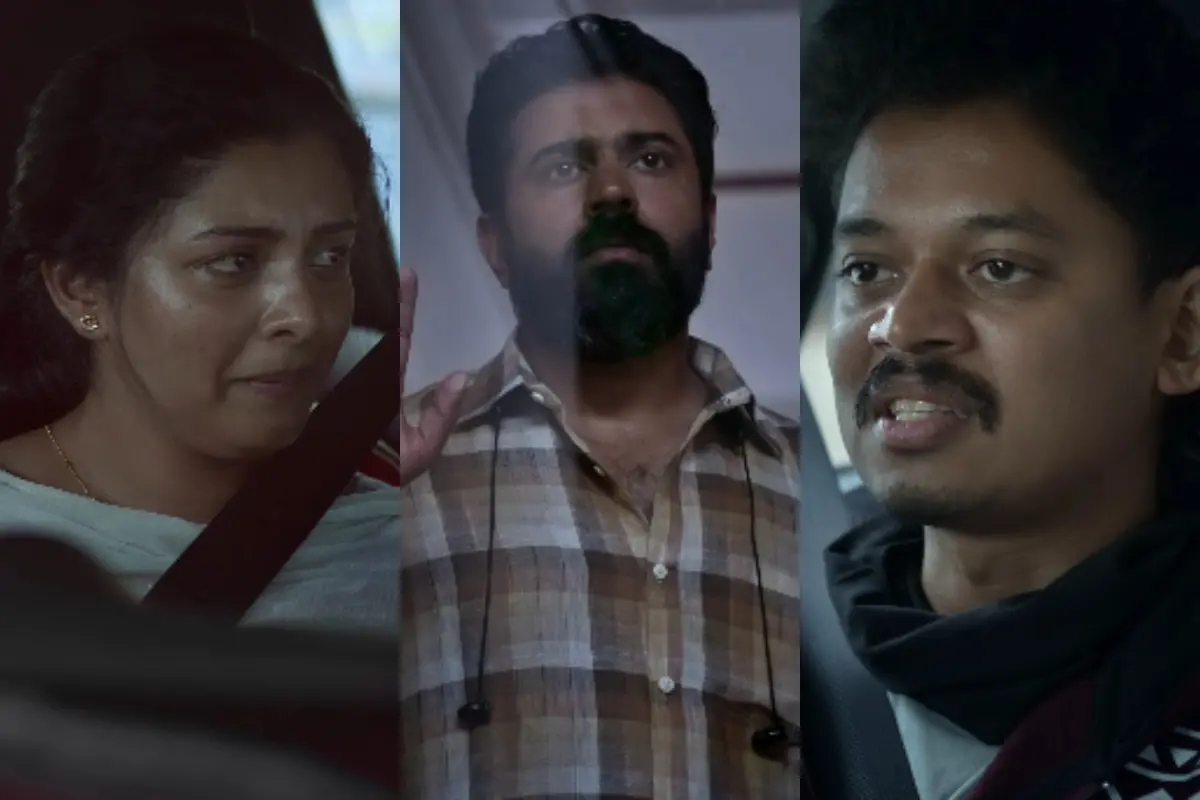 ലിജോമോള്, നിവിന് പോളി, സംഗീത് പ്രതാപ് | Photo: Screen grab/ YouTube: Magic Frames