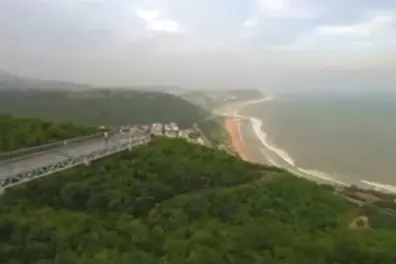 Walk on air: Visakhapatnam’s new glass skywalk becomes tourist hotspot