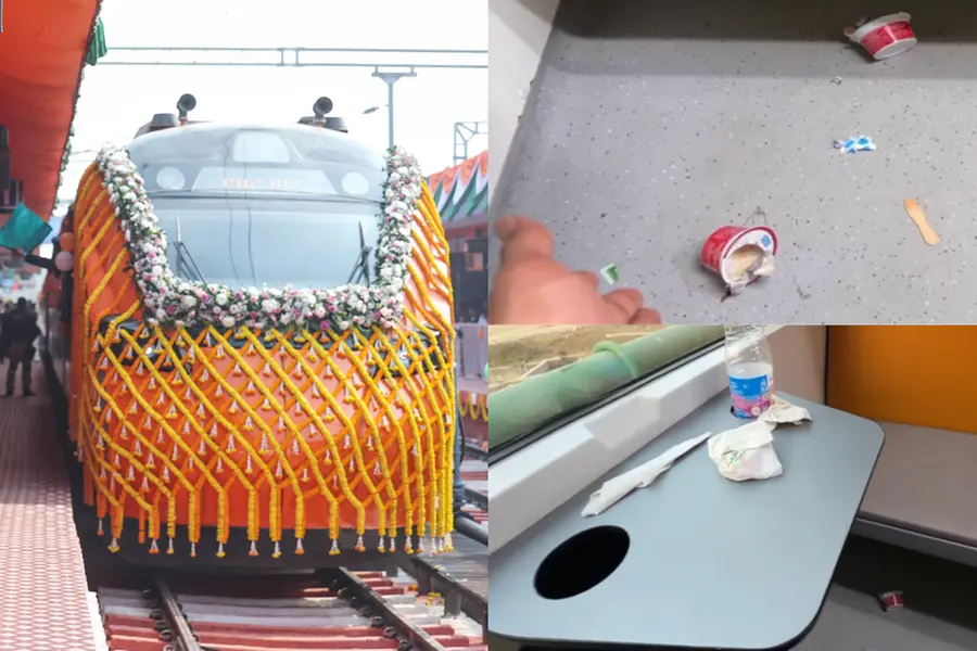 Vande Bharat Sleeper's First Journey Marred By Litter: Viral Video Sparks Outrage Over Passenger Conduct