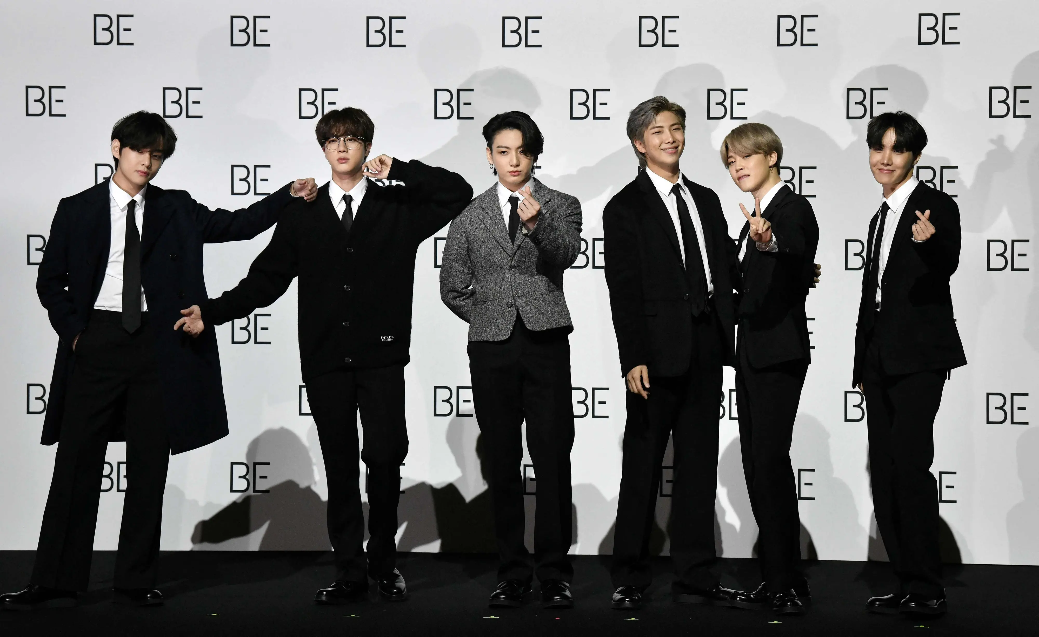 South Korean K-pop boy band BTS members | AFP