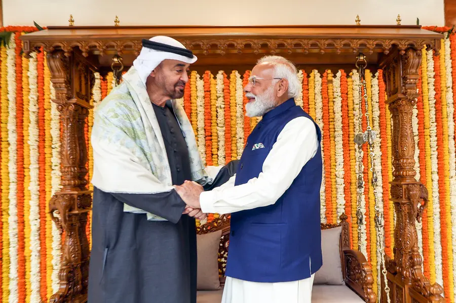 narendra modi, uae president