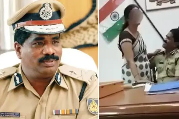 ഓഫീസിൽവെച്ച് സ്ത്രീകളെ ചുംബിക്കൽ,അശ്ലീല ദൃശ്യങ്ങൾ പ്രചരിച്ചു; കർണാടക ഡിജിപിക്ക് സസ്പെൻഷൻ