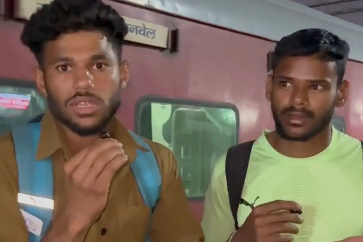 പോൾ വോൾട്ട് താരങ്ങളായ ദേവ് മീനയും കുൽദീപ് യാദവും | X.com/@nnis_sports