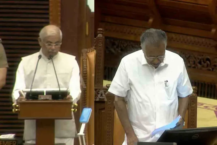 അസാധാരണ നീക്കം; കേന്ദ്ര വിമർശനം വെട്ടി ഗവർണർ, പിന്നാലെ മുഖ്യമന്ത്രി വായിച്ചു, പിന്തുണച്ച് സതീശൻ