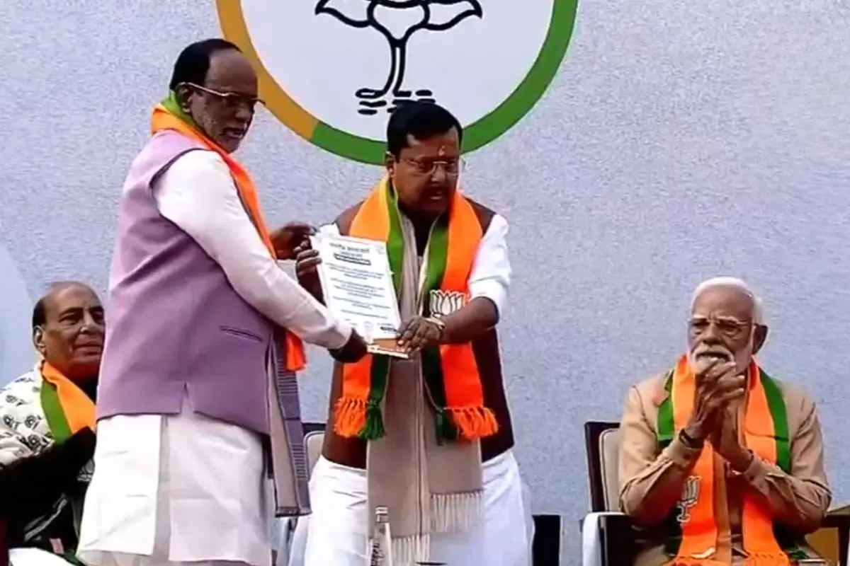 Nitn Nabin takes charge as BJP Chief | Photo: Screen grab X/ANI