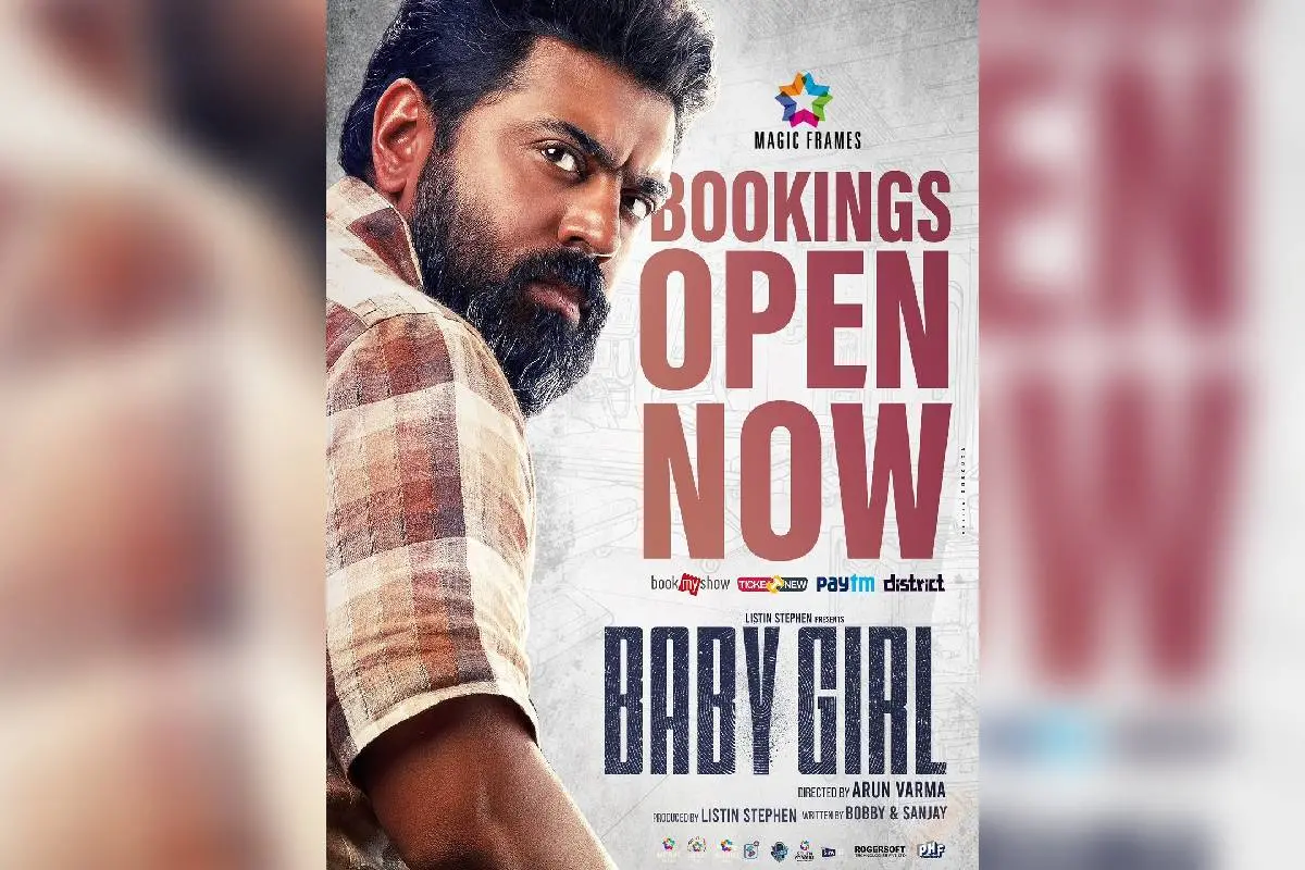 സിനിമയുടെ ടിക്കറ് ബുക്കിങ് ആരംഭിച്ചതുമായി ബന്ധപ്പെട്ട പോസ്റ്റര്.|Photo: nivinpaulyactor