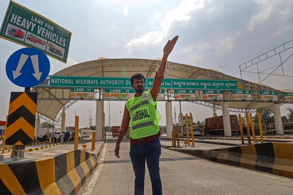 Toll plaza on the Bengaluru-Mysuru Expressway | PTI