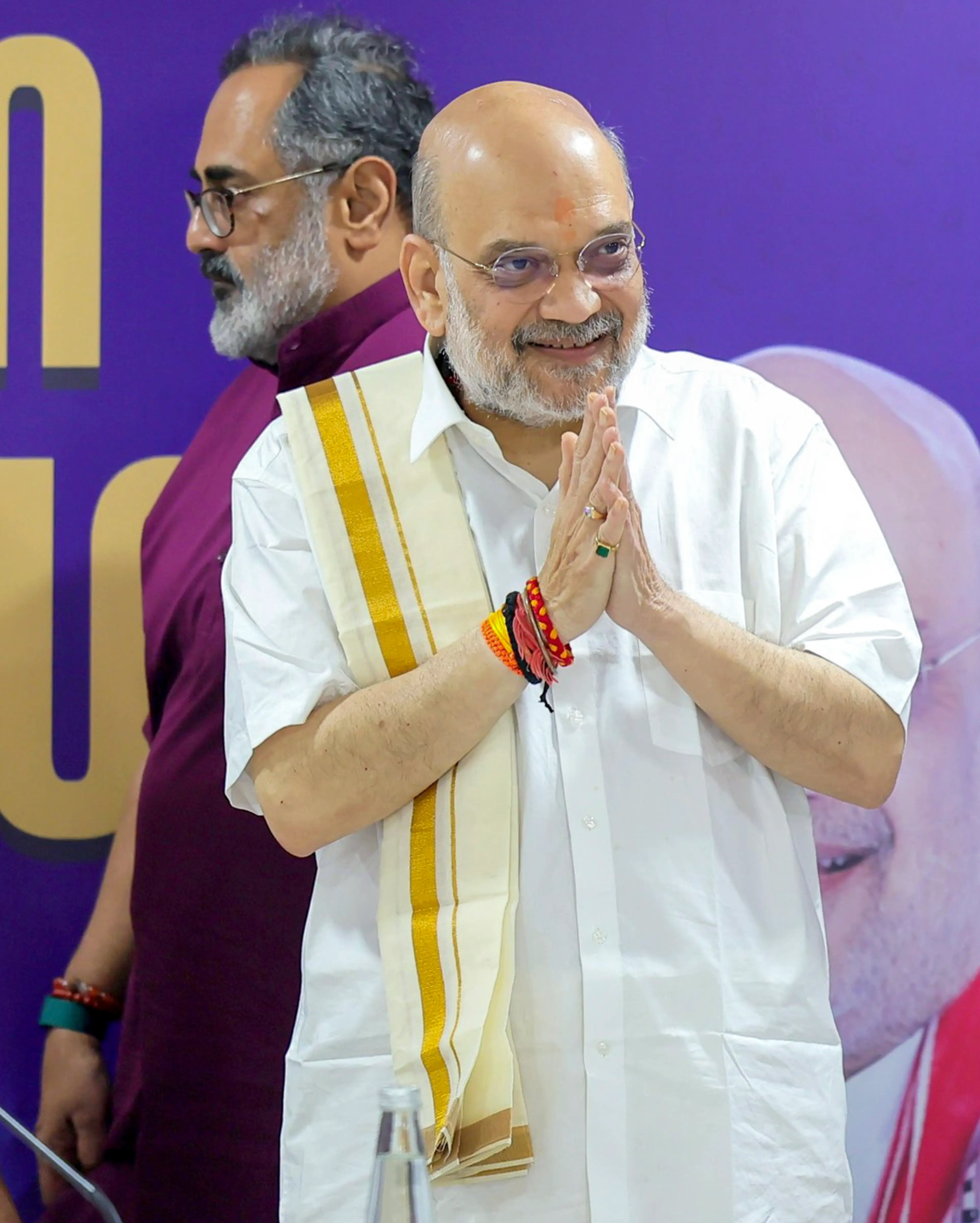 അമിത് ഷായും രാജീവ് ചന്ദ്രശേഖറും | Photo: PTI