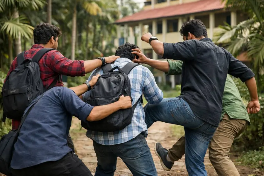 ഒൻപതാം ക്ലാസുകാരന് വിദ്യാർഥികളുടെ മർദനം, ഒത്തുതീർപ്പിലാക്കി, വീഡിയോ വന്നതോടെ കേസാക്കി