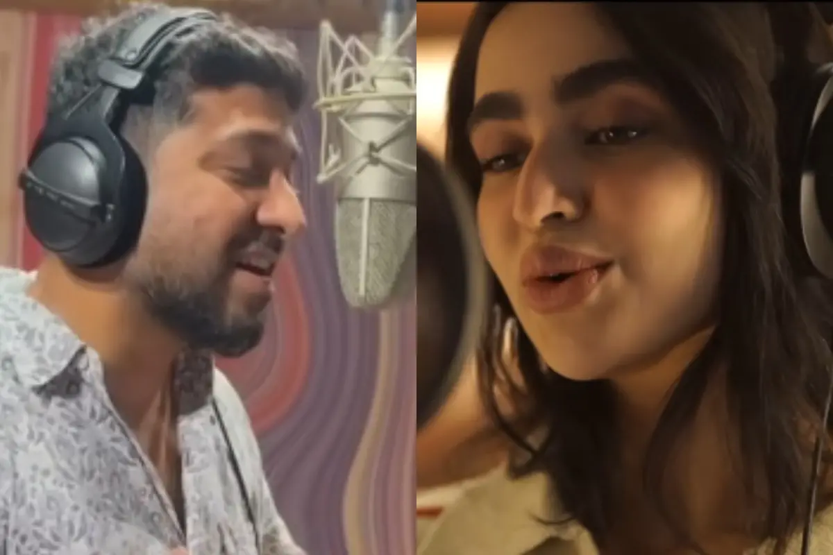 വിനീത് ശ്രീനിവാസന്, ഖദീജ നാദിര്ഷാ | Photo: SCreen grab/ YouTube: 123Musix