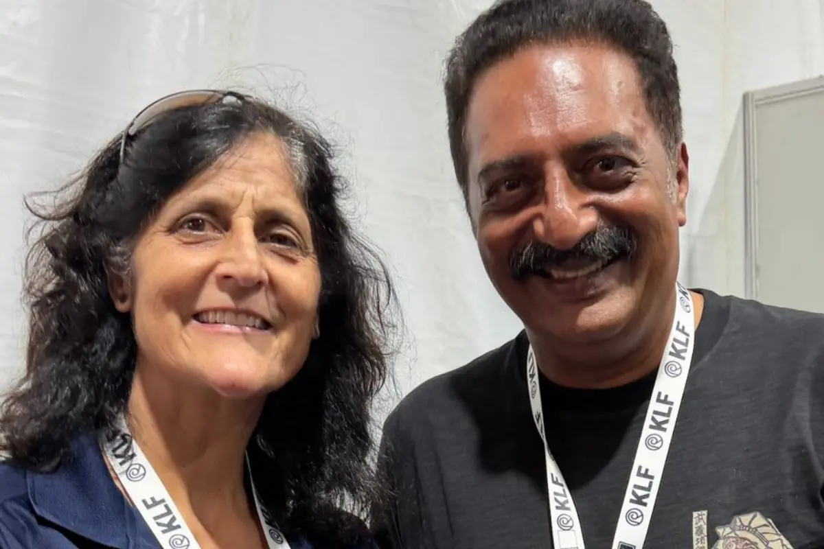 PrakashRaj with SunitaWilliams during KLF at Kozhikode | Photo: X