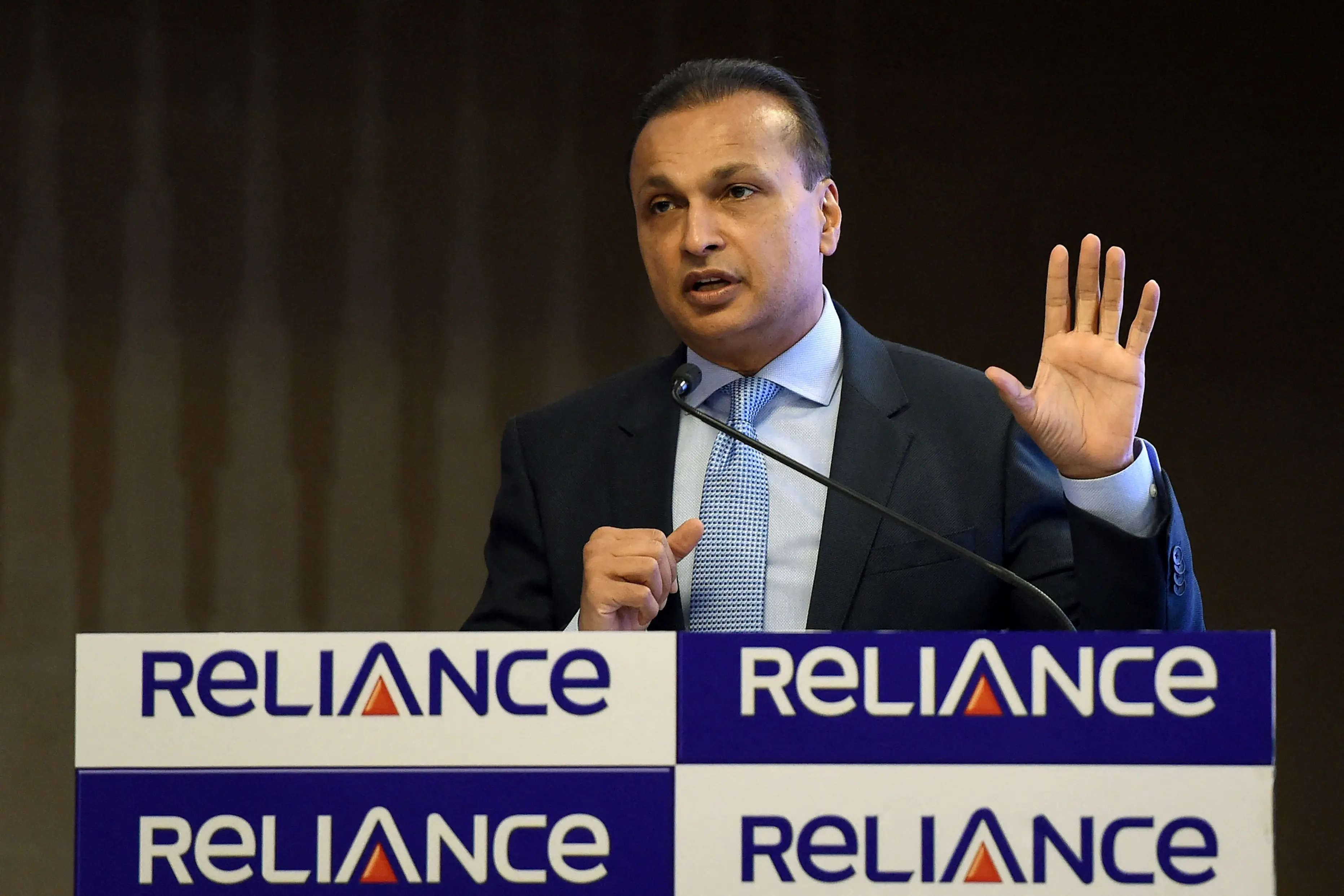 Indian industrialist and Reliance ADAG Group chief executive officer Anil Ambani speaks during a news conference in Mumbai | File photo: AFP