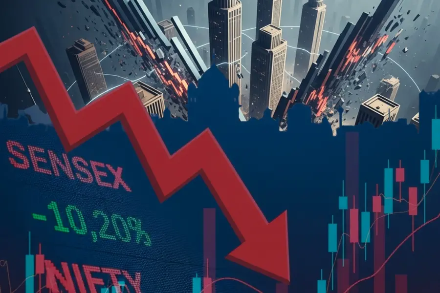 Why the market fell today: Sensex crashes 800 points; investors lose about ₹6 lakh crore