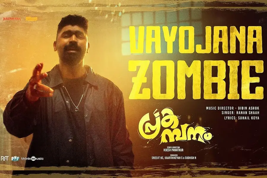 Hanan Shaah’s ‘Vayojana Zombie’ from ‘Prakambanam’ is proving a real chartbuster