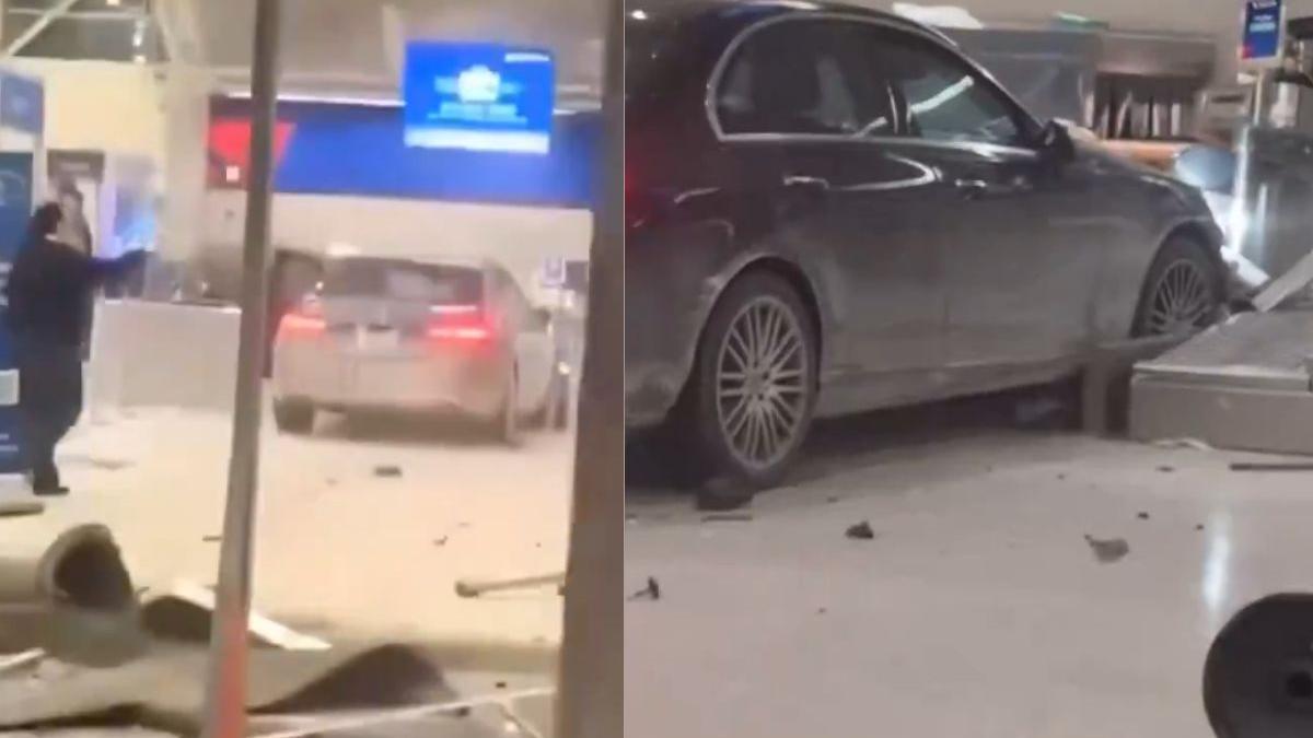 Driver crashes vehicle into Detroit airport terminal, investigation underway | VIDEO