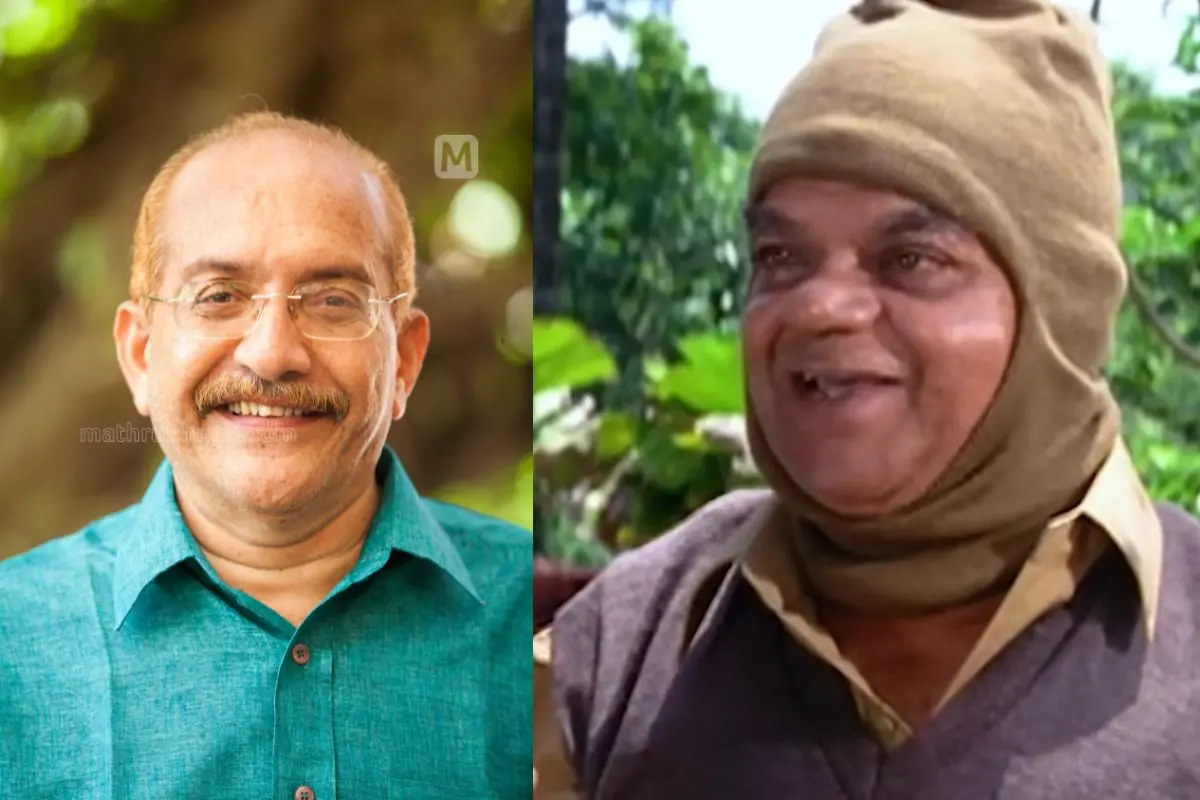 രഘുനാഥ് പലേരി, പിൻഗാമി എന്ന ചിത്രത്തിൽ ശങ്കരാടി | ഫോട്ടോ: ശ്രീജിത്ത് പി. രാജ് \ മാതൃഭൂമി, സ്ക്രീൻഗ്രാബ്