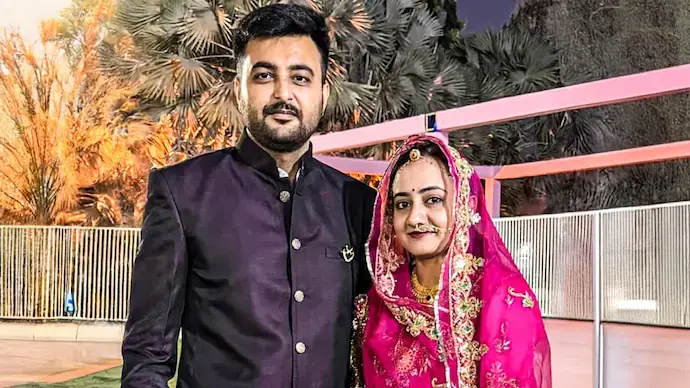 Yashkumarsinh Gohil and his wife