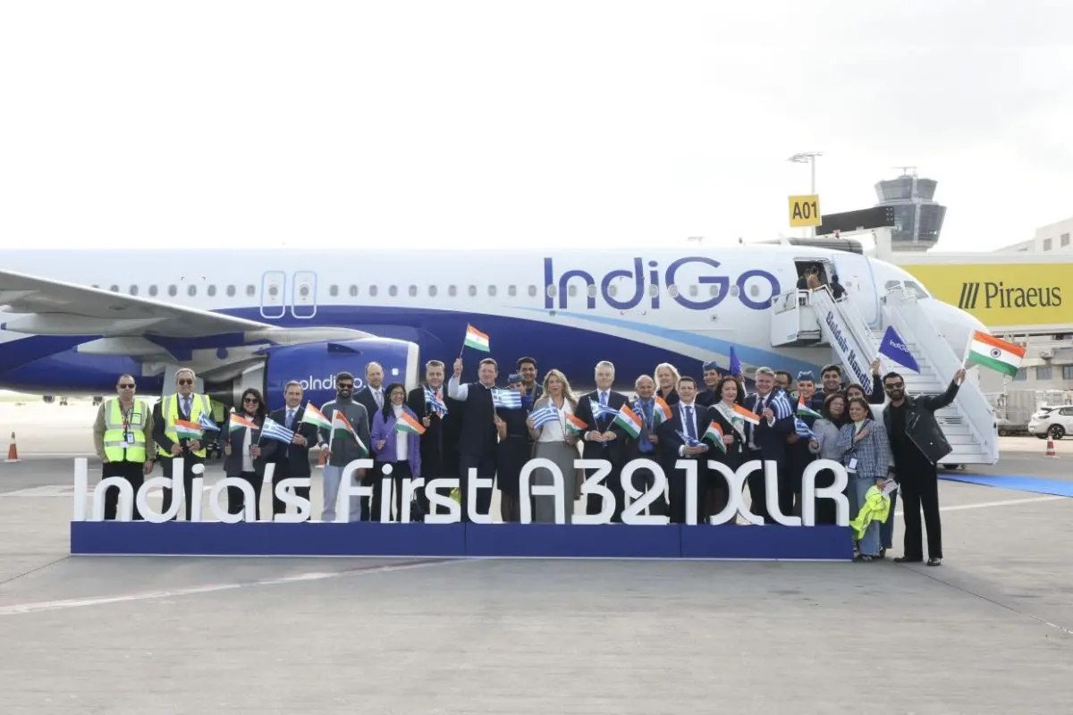 IndiGo begins direct Mumbai and Delhi–Athens flight operations | Photo: X/@IndiGo6E
