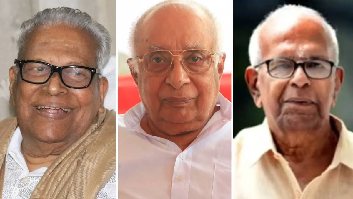 വി.എസ്. അച്യുതാനന്ദൻ, ജസ്റ്റിസ് കെ.ടി. തോമസ്, പി. നാരായണൻ