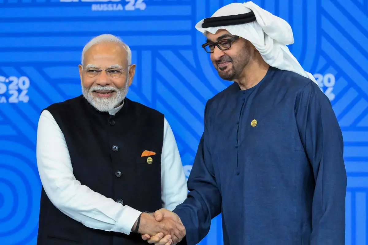 Prime Minister Narendra Modi and UAE's President Sheikh Mohamed bin Zayed Al Nahyan | File photo: ANI