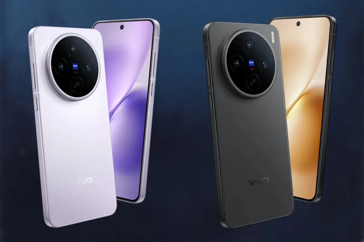 Vivo X200T in Seaside Lilac and Stellar Black | Photo: Vivo