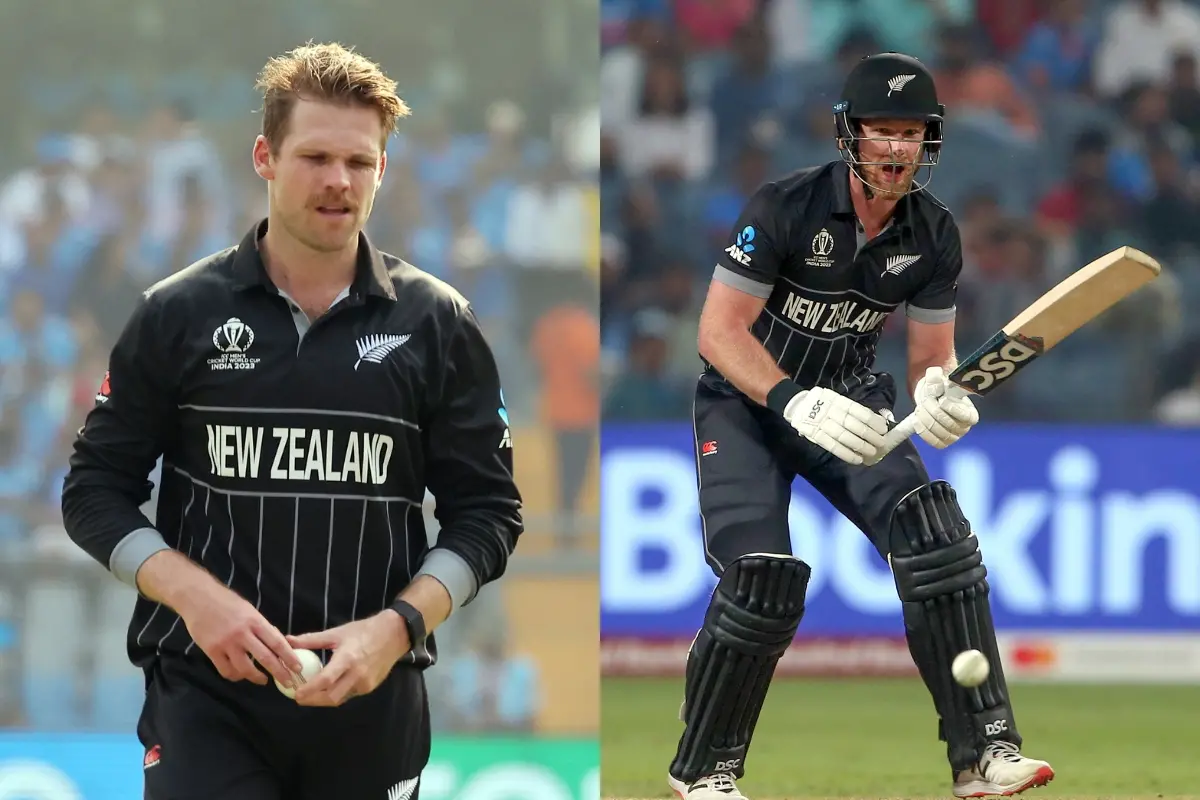 New Zealand's Lockie Ferguson (L) and Jimmy Neesham | Photo: ANI
