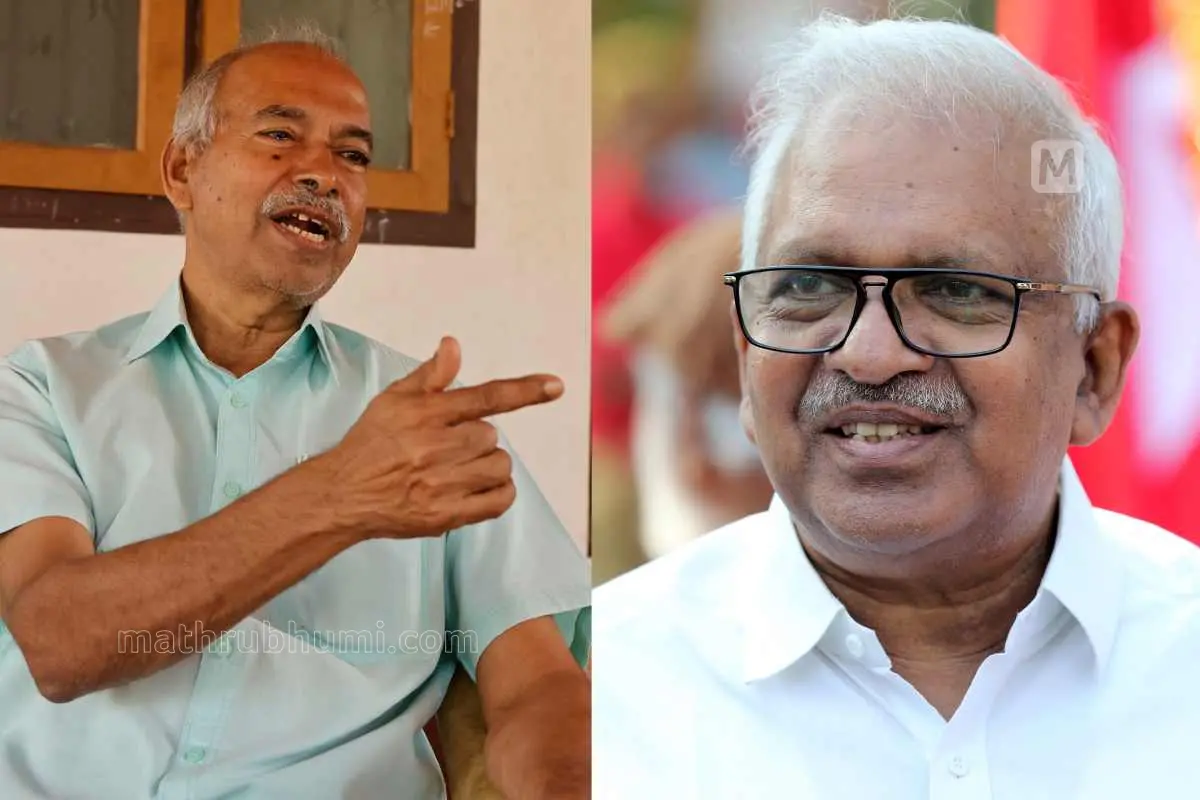 വി. കുഞ്ഞികൃഷ്ണന്, പി. ജയരാജന് | ഫയല്ചിത്രം | ഫോട്ടോ: മാതൃഭൂമി
