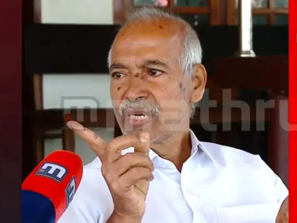 കുഞ്ഞികൃഷ്ണൻ | Image courtesy: Mathrubhumi news screengrab