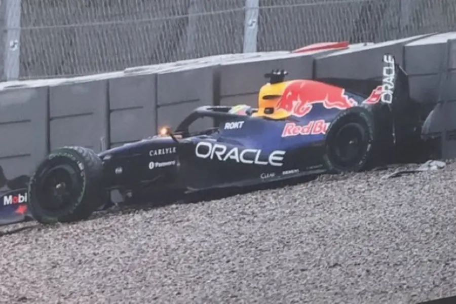 Isack Hadjar’s RB22 crash