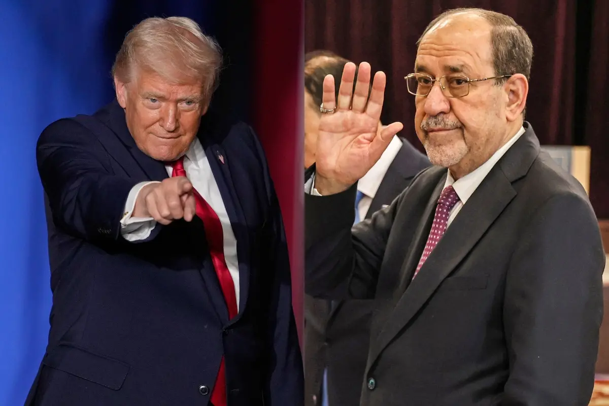 US President Donald Trump (L) and former Iraqi Prime Minister Nuri al-Maliki  | Photo: AP/AFP