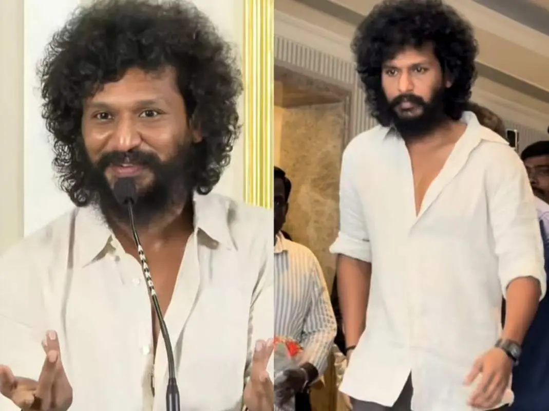 വാര്‍ത്താസമ്മേളനത്തിനിടെ ലോകേഷ് കനകരാജ് | Photo: x