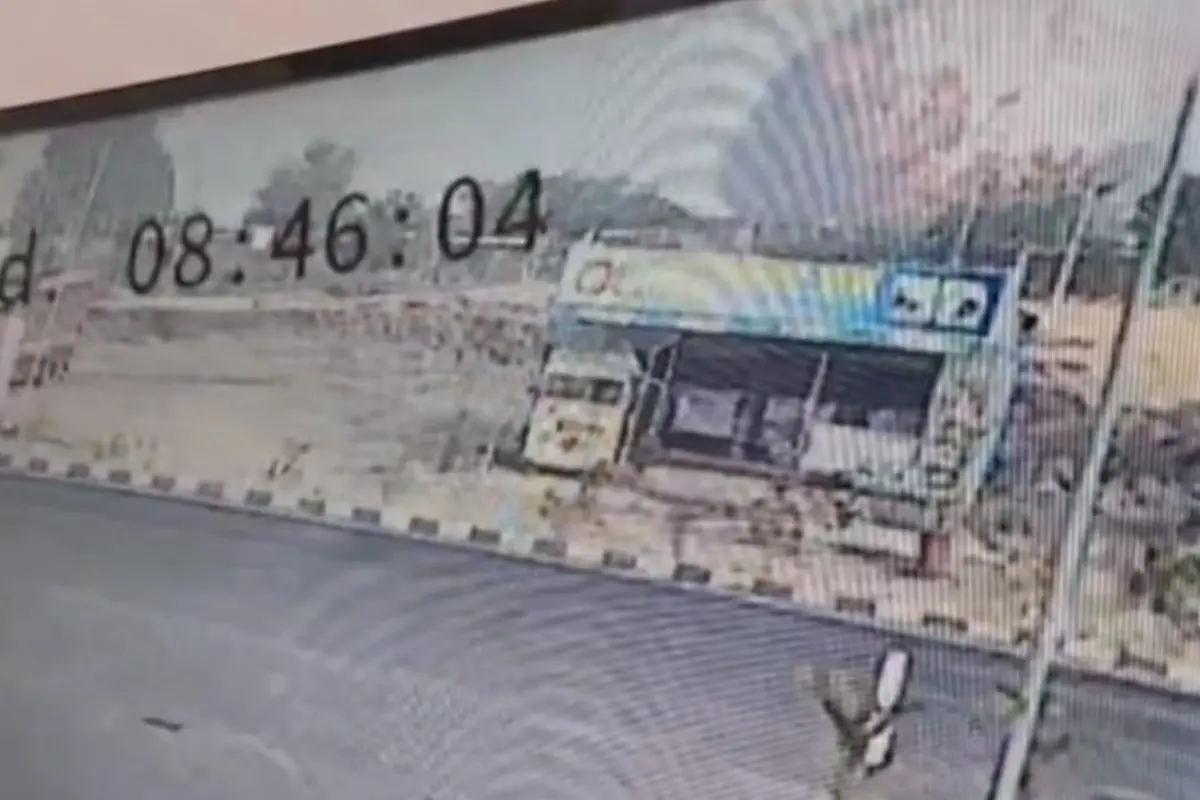 CCTV shows fireball after Ajit Pawar's plane crashes near Baramati | Photo: Screen grab X/@PTI