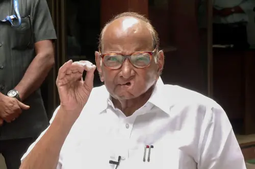 NCP chief Sharad Pawar addresses a press conference | ANI
