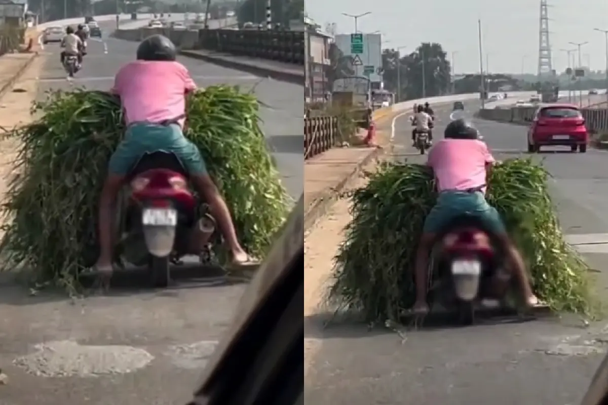 എംവിഡിയുടെ ഫെയ്ബുക്ക് പേജില്‍ പങ്കുവെച്ച വീഡിയോ ദൃശ്യത്തില്‍ നിന്ന് | Photo: MVD Kerala