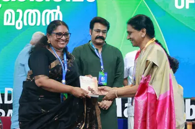 'It is moments like these that stay with us,' KR Meera on Veerendrakumar and her first MBIFL
