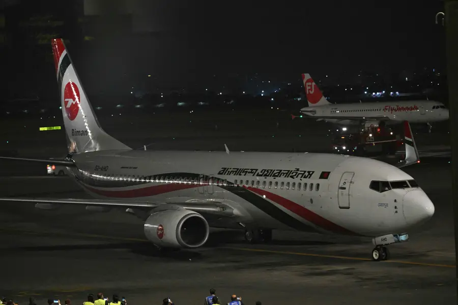 A plane of Biman Bangladesh Airlines