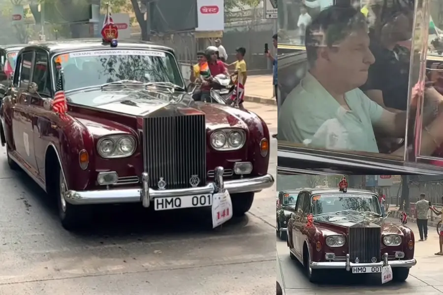 ബ്രിട്ടീഷ് രാജ്ഞിയോട് വാങ്ങിയ റോൾസ് റോയിസിൽ യോഹാൻ പൂനവാല; കളറായി റിപ്പബ്ലിക്ക് ദിന കാർ റാലി