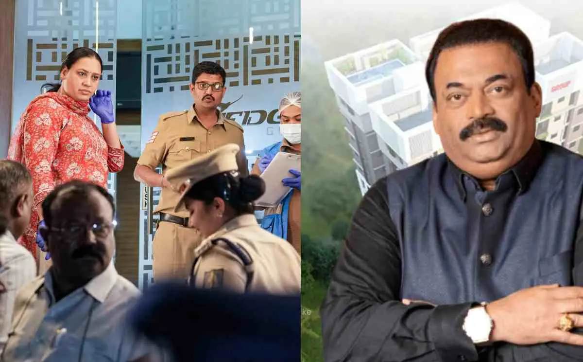 സംഭവ സ്ഥലത്ത് ഫോറന്‍സിക് ഉദ്യഗോസ്ഥര്‍ പരിശോധന നടത്തുന്നു, സി.ജെ.റോയ്