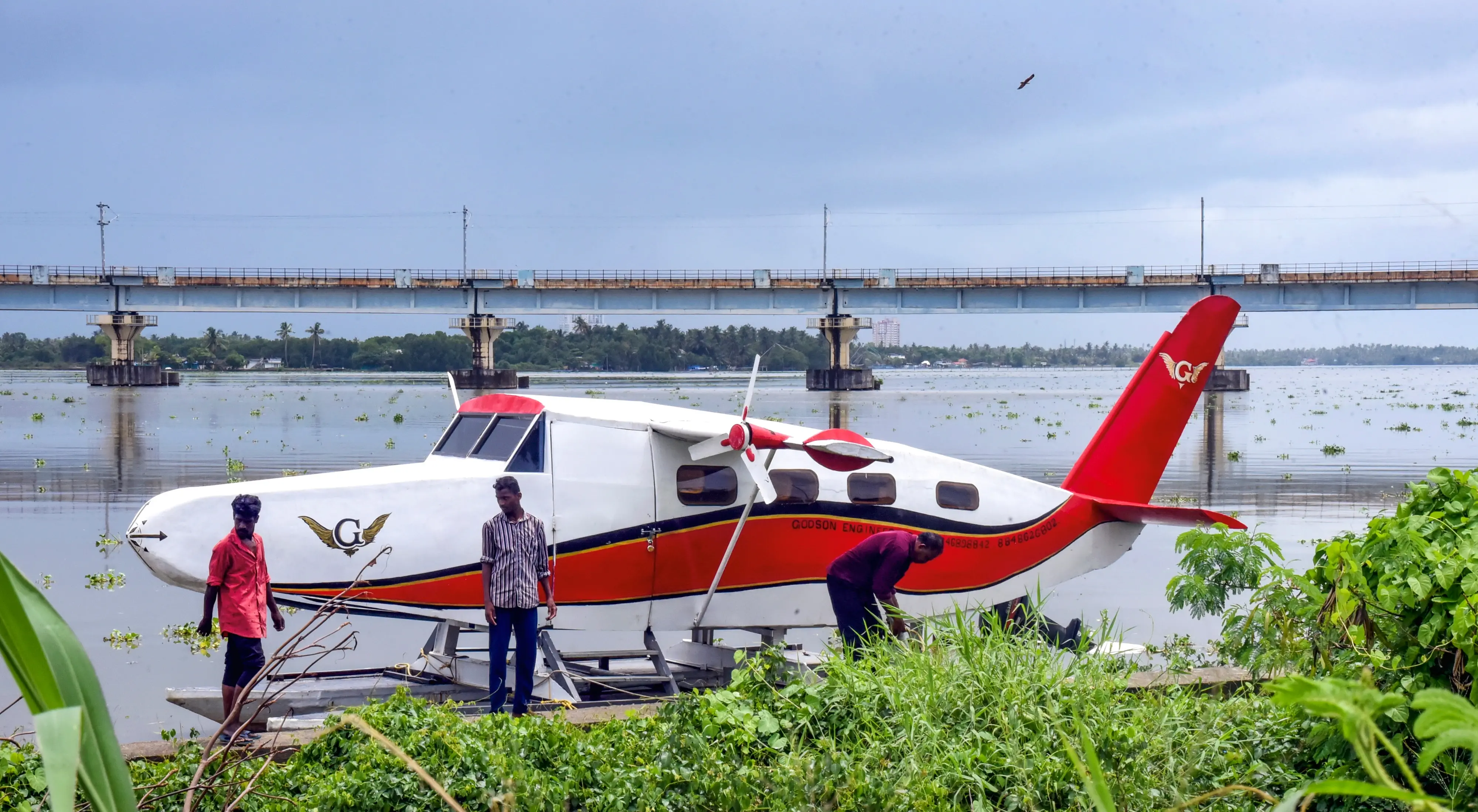 A seaplane model built in Ernakulam district put on display in Kochi, Kerala | File photo: PTI