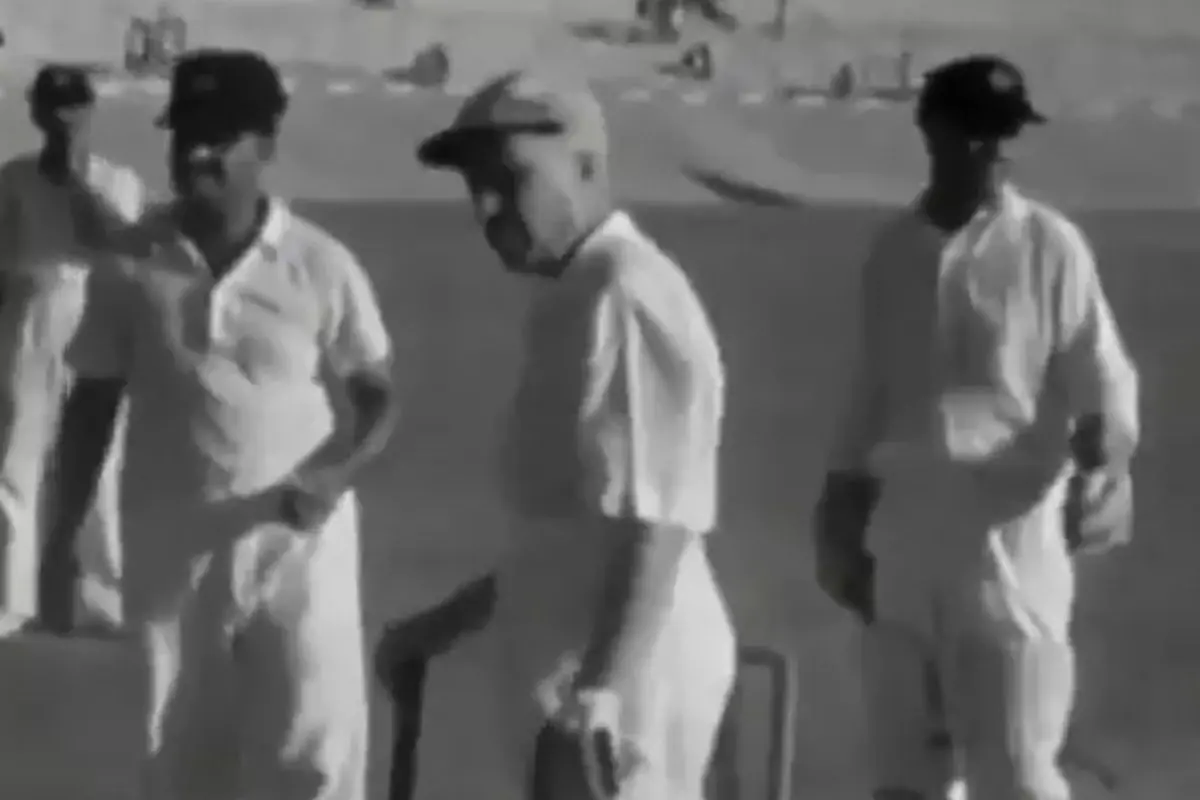 The rare footage of Nehru at crease | Screengrab/X Video